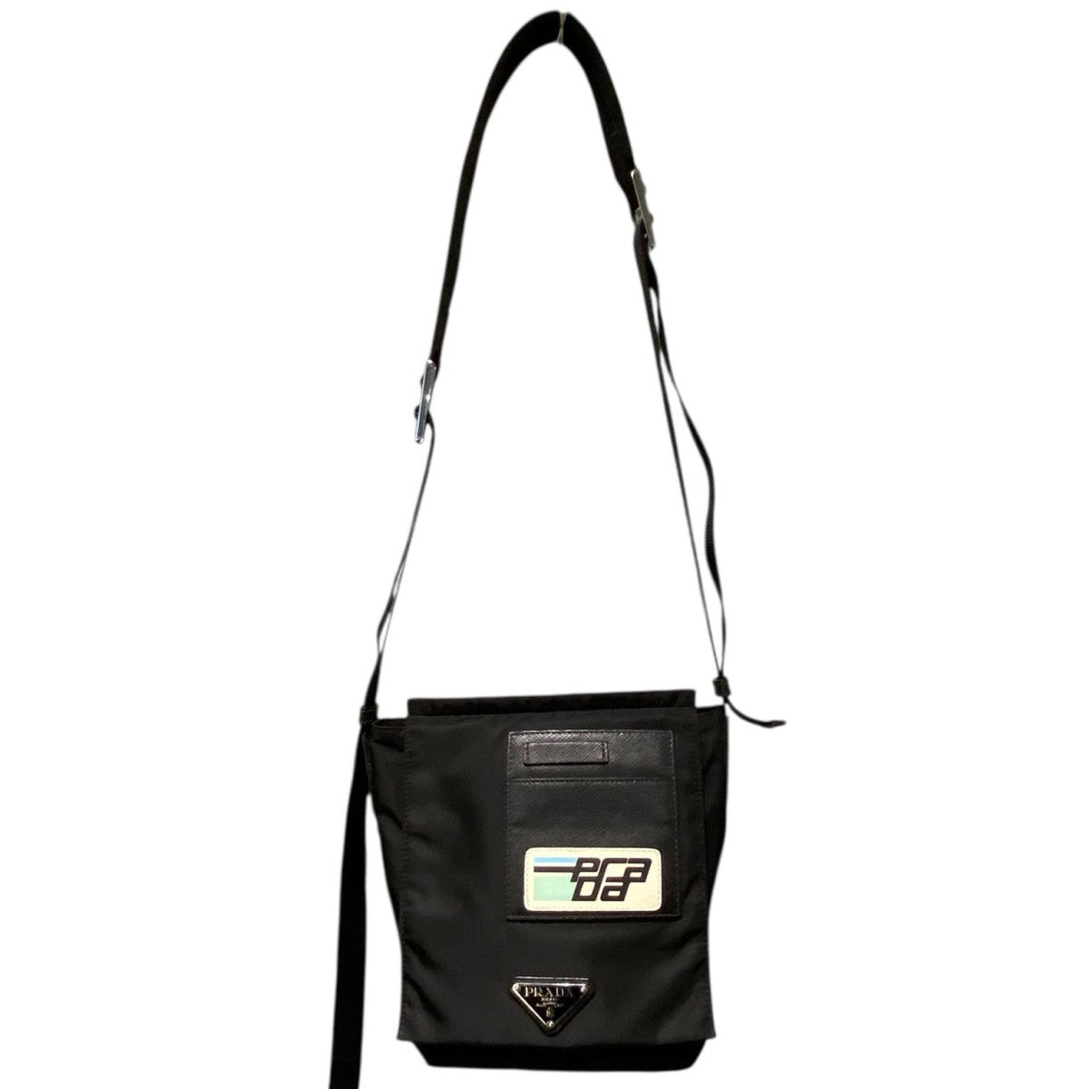 PRADA TESSUTO SOFTトライアングルショルダーバッグ2VD016 古着・中古-2枚目のアイテム画像