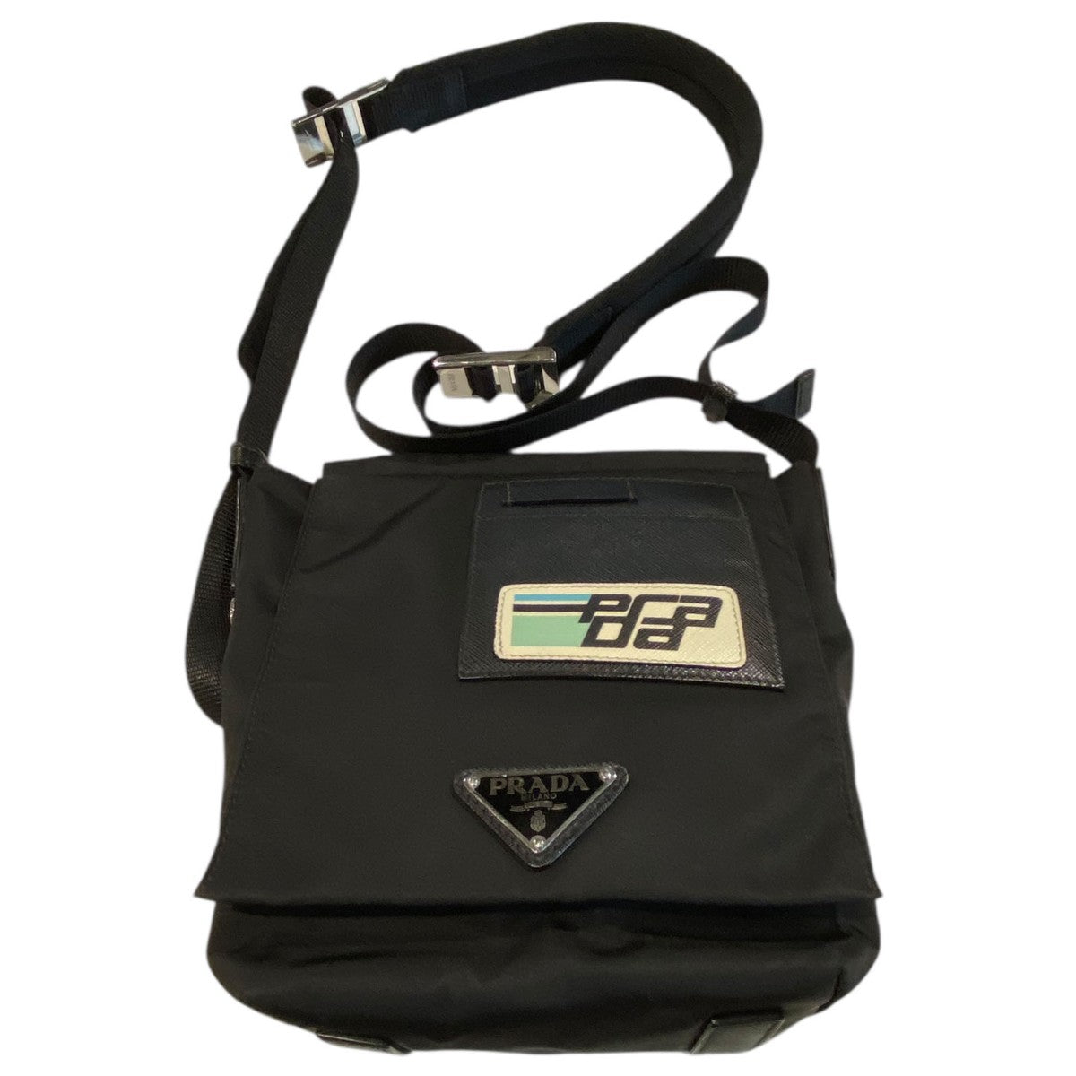 PRADA TESSUTO SOFTトライアングルショルダーバッグ2VD016 古着・中古-3枚目のアイテム画像