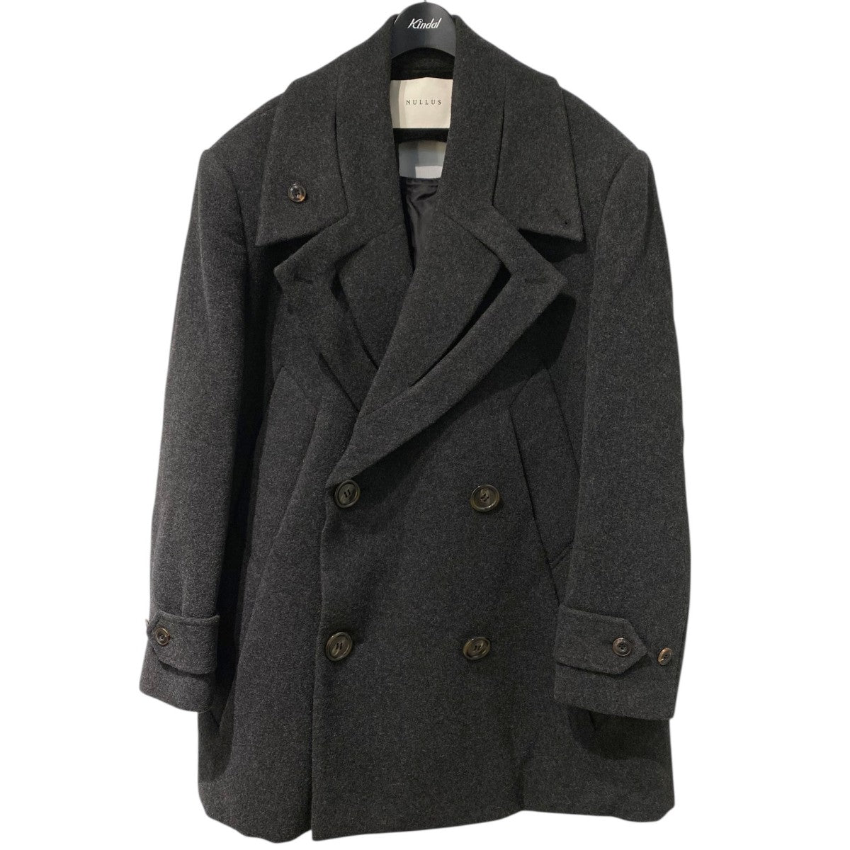 NULLUS 25AWDeconstructed PeacoatオーバーサイズPコート 古着・中古-1枚目のアイテム画像