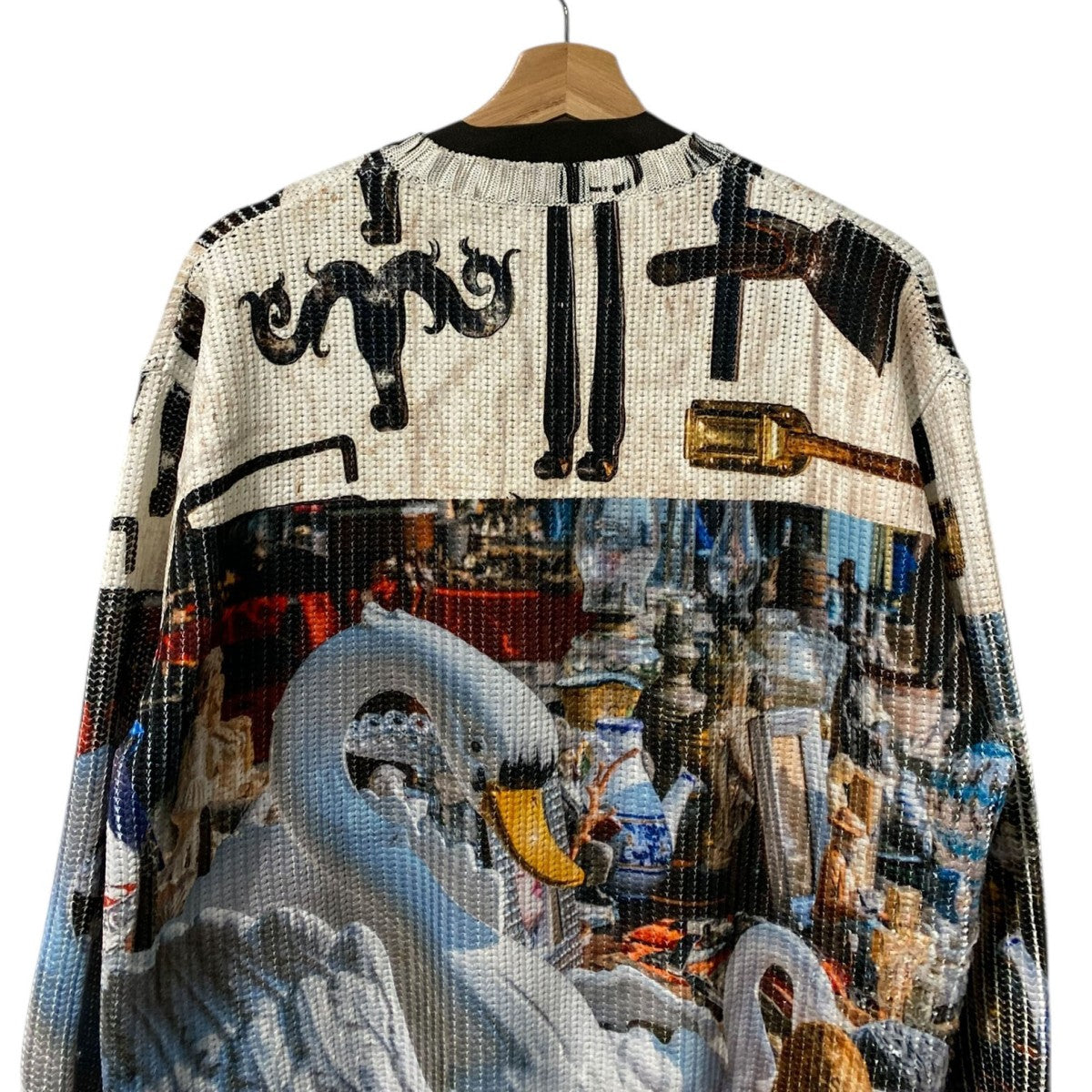 KHOKI 25SSCollage printed knitカレッジプリントニット 古着・中古-6枚目のアイテム画像
