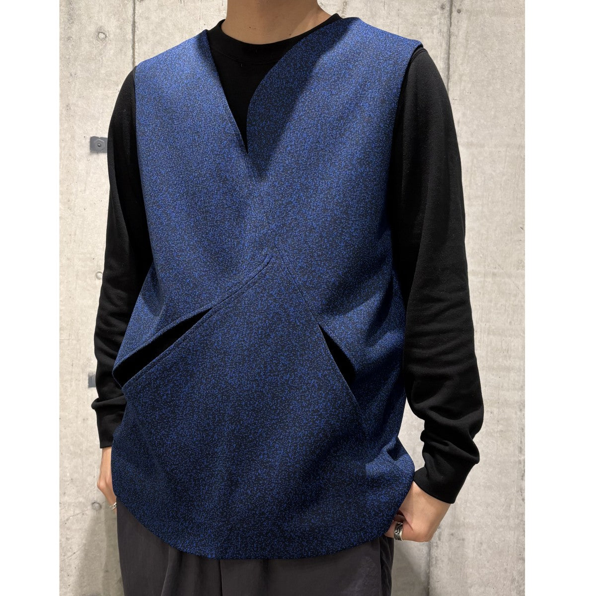 NAMACHEKO(ナマチェコ) 19AWKNIT VESTニットベスト ブルー サイズ S