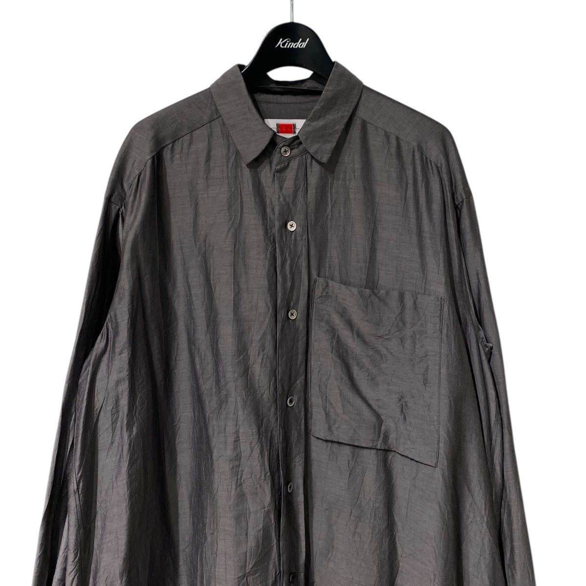 by H． 23SSCotton Silk Shirt Coatコットンシルクシャツコートワンピース 古着・中古-4枚目のアイテム画像