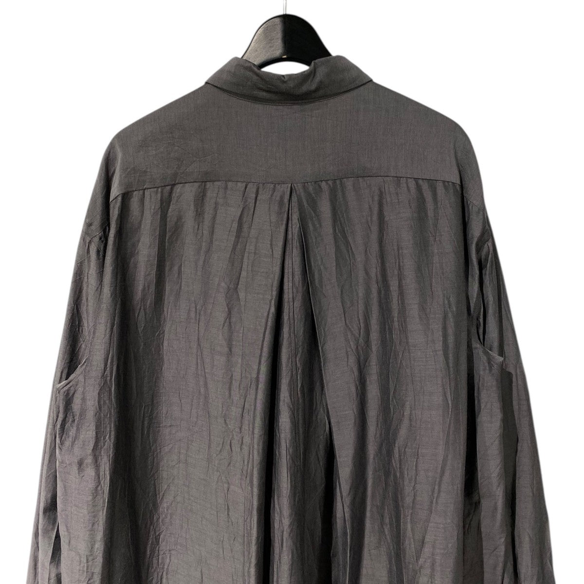 by H． 23SSCotton Silk Shirt Coatコットンシルクシャツコートワンピース 古着・中古-7枚目のアイテム画像