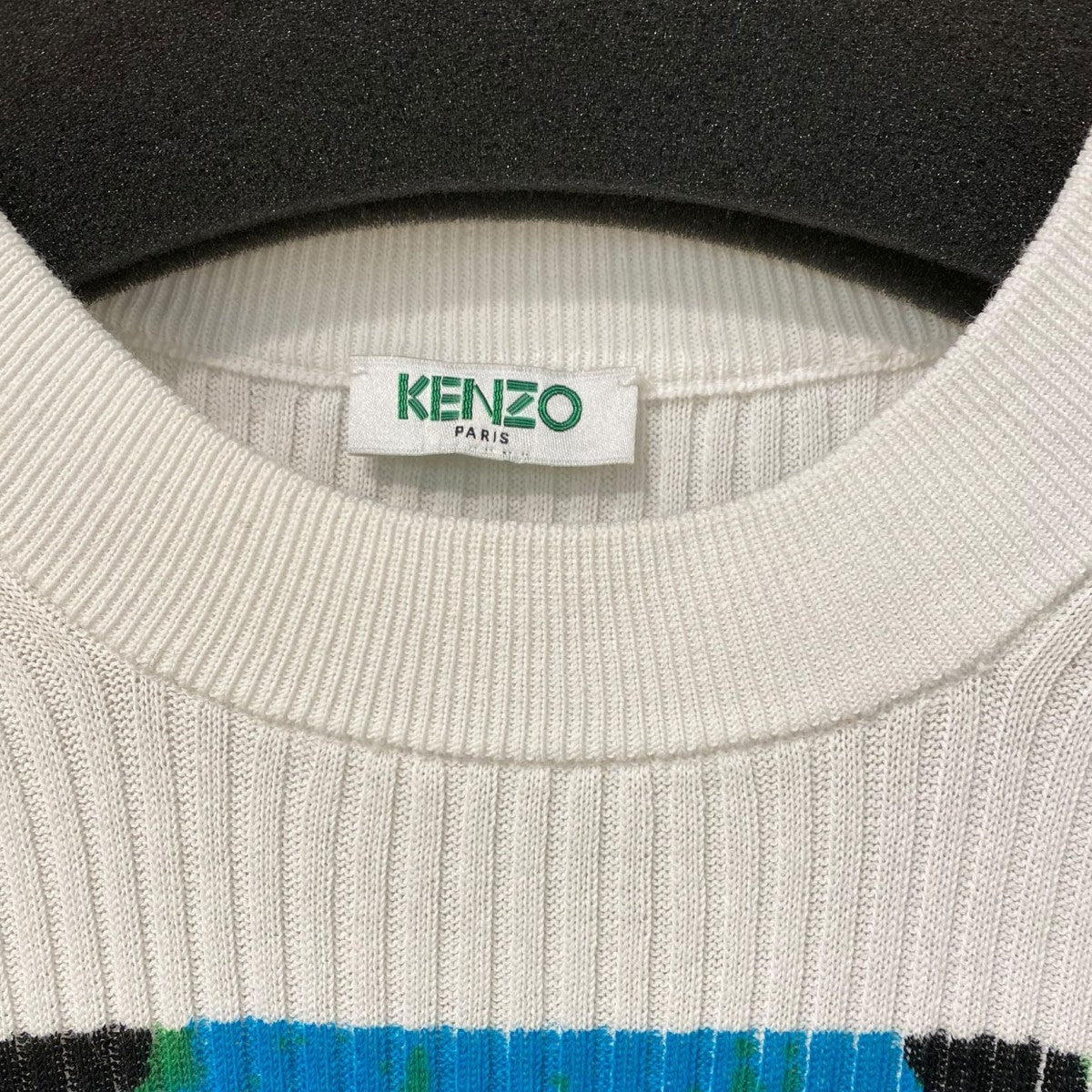 KENZO×Ryuichi Sakamoto 18SSPLEATS KNITロングスリーブカットソー 古着・中古-5枚目のアイテム画像