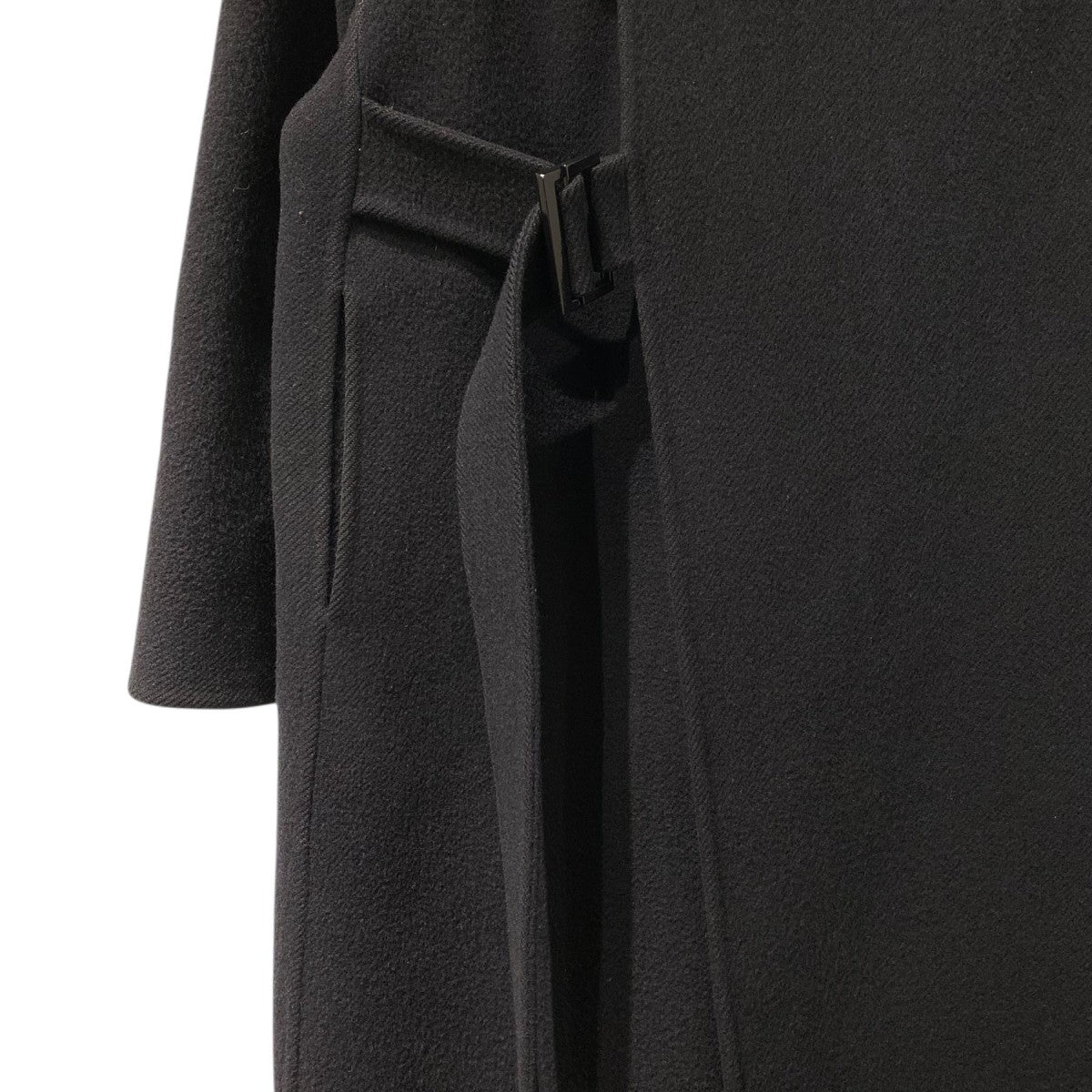HYKE Double Face Trench Coatダブルフェイストレンチロングメルトンコート 古着・中古-4枚目のアイテム画像