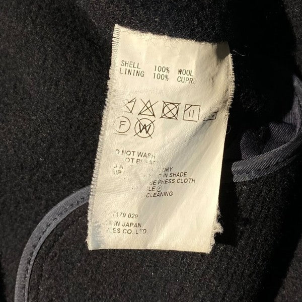 HYKE Double Face Trench Coatダブルフェイストレンチロングメルトンコート 古着・中古-6枚目のアイテム画像