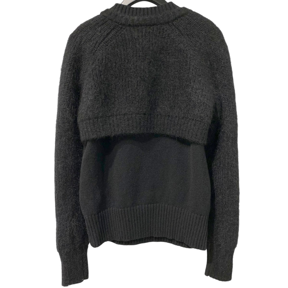 sacai 22AWMohair Knit Pulloverモヘヤレイヤードニットセーター 古着・中古-2枚目のアイテム画像