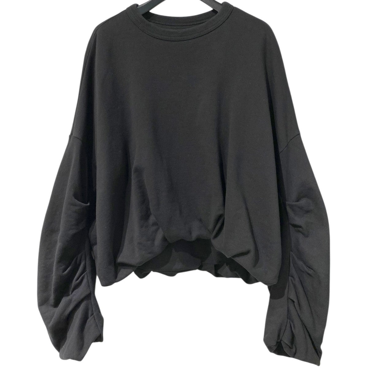 DRIES VAN NOTEN 23SSHANNET Pulloverギャザーオーバーサイズスウェット 古着・中古-1枚目のアイテム画像