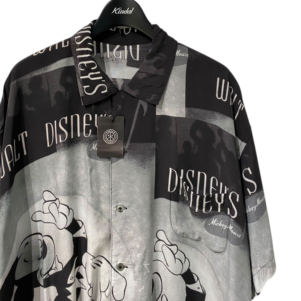 Porter Classic×Disney V／P PC Aloha Collection Shirt Mickey Mouseミッキーマウスアロハシャツ 古着・中古-4枚目のアイテム画像