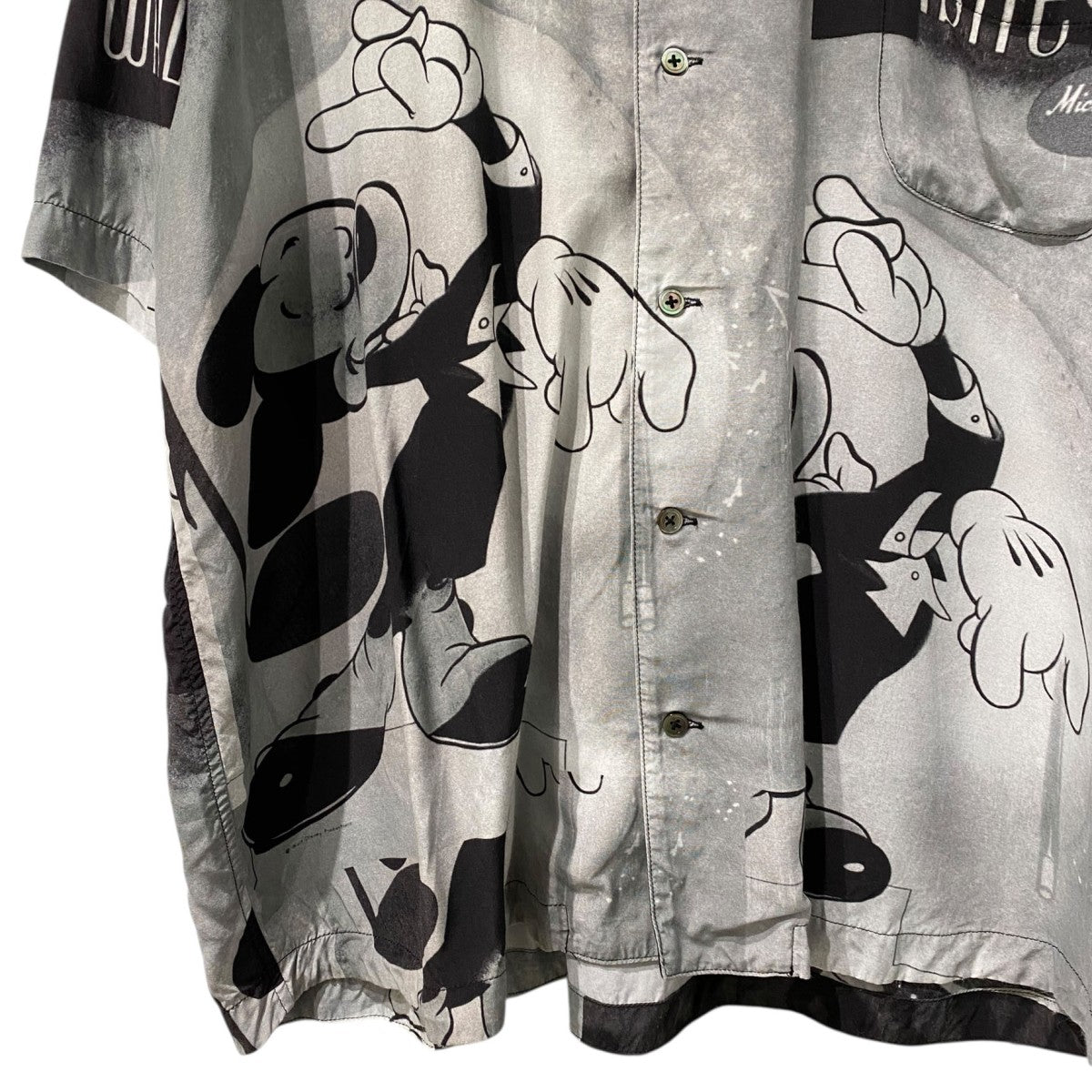 Porter Classic×Disney V／P PC Aloha Collection Shirt Mickey Mouseミッキーマウスアロハシャツ 古着・中古-5枚目のアイテム画像
