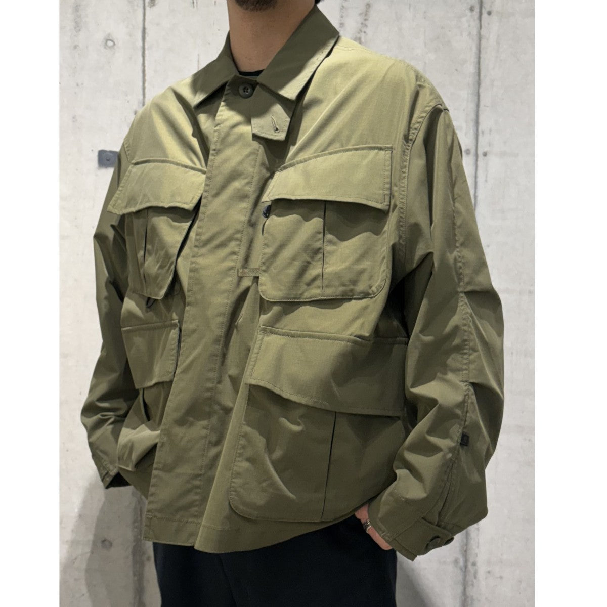 DAIWA PIER39 Tech Jungle Fatigue Jacketミリタリーオーバーサイズジャングルファティーグジャケット 古着・中古-2枚目のアイテム画像