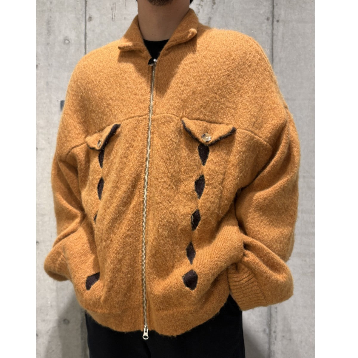 KOOI 23AWKNIT TRUCKER JACKETニットトラッカージャケット 古着・中古-2枚目のアイテム画像