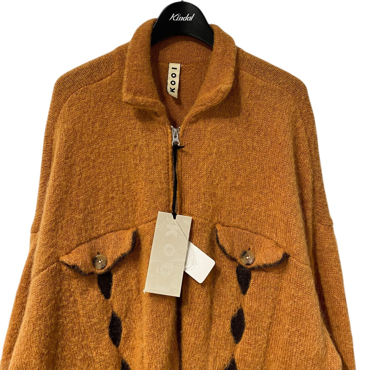 KOOI 23AWKNIT TRUCKER JACKETニットトラッカージャケット 古着・中古-4枚目のアイテム画像
