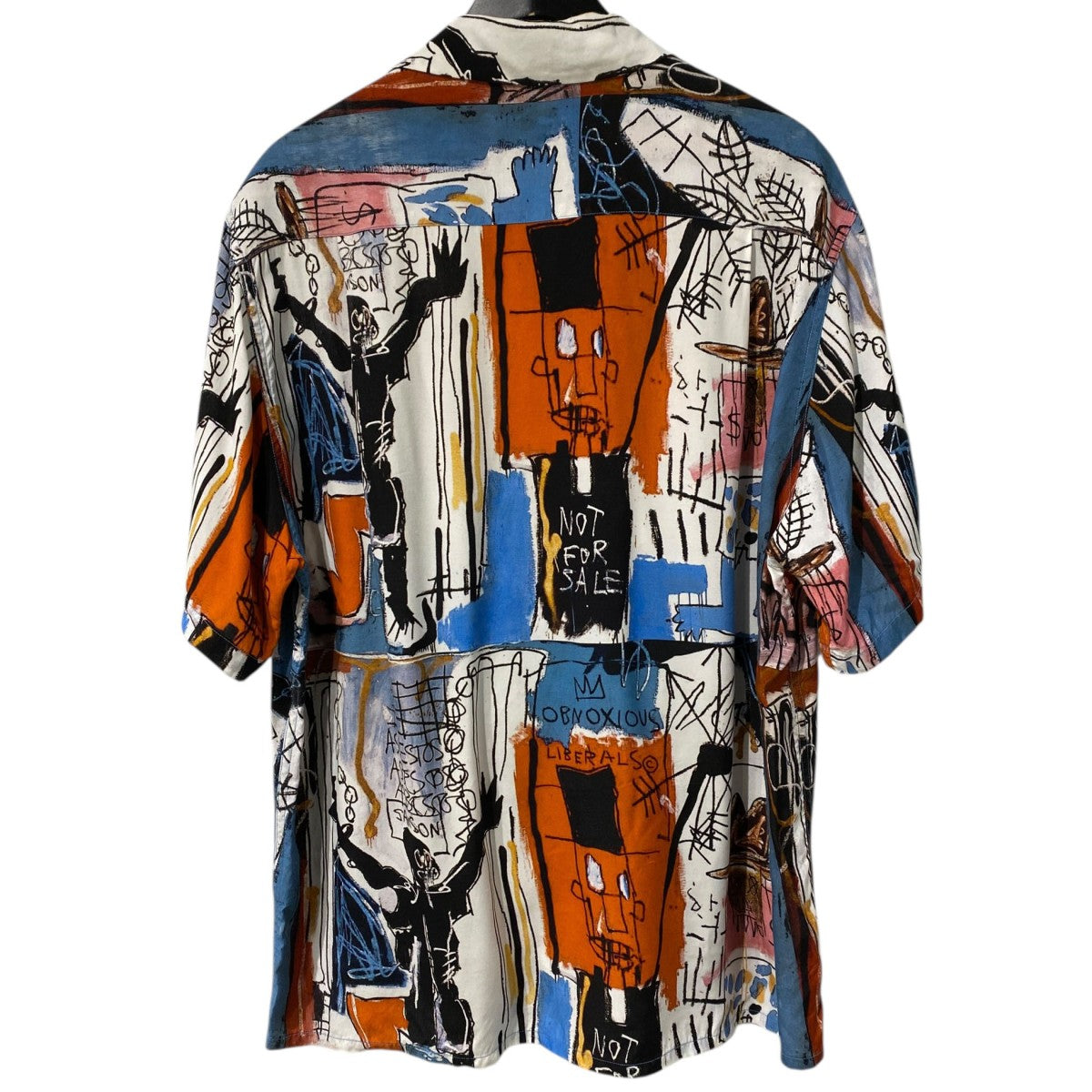 WACKO MARIA×Jean-Michel Basquiat 21SSS／S Hawaiian Shirt Type-3総柄アートデザインアロハシャツ 古着・中古-2枚目のアイテム画像