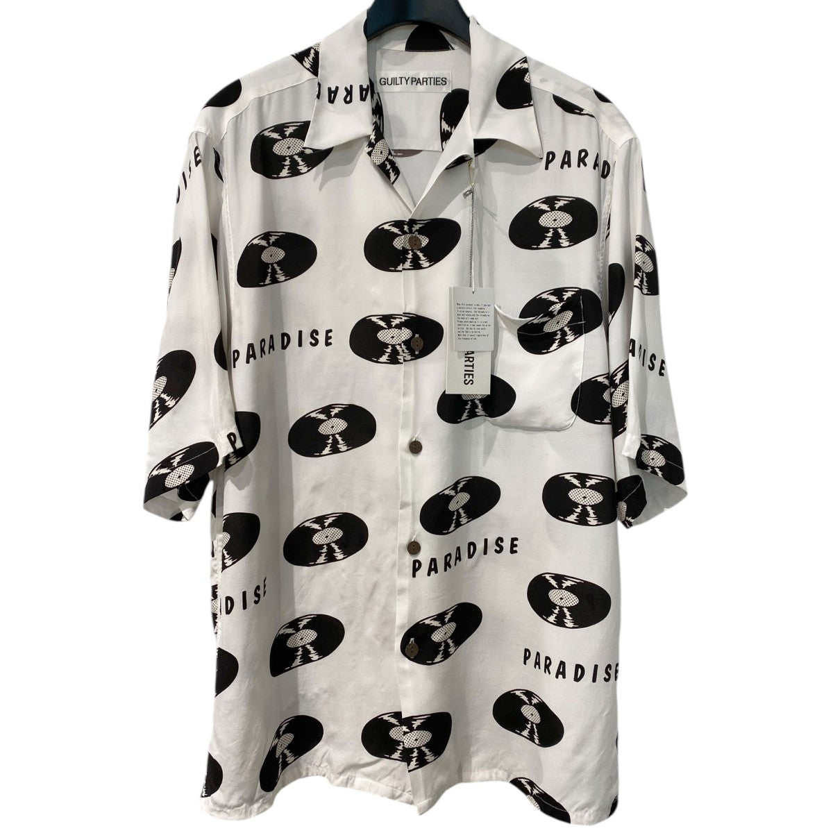 WACKO MARIA 24SSHAWAIIAN SHIRT S／S -TYPE 4ハワイアン総柄レコードアロハシャツ 古着・中古-1枚目のアイテム画像
