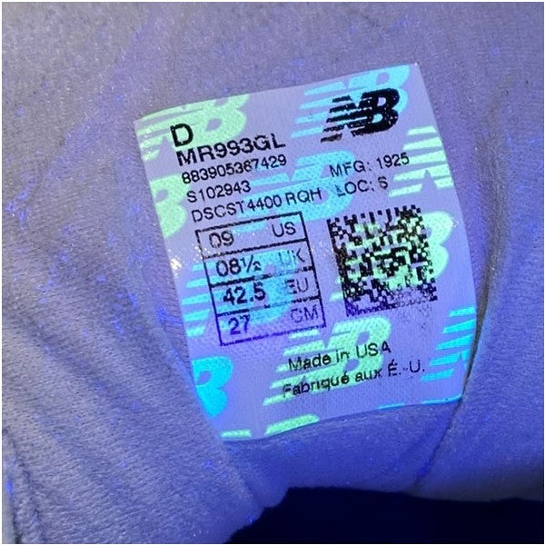 NEW BALANCE M993GLスニーカー靴 古着・中古-9枚目のアイテム画像