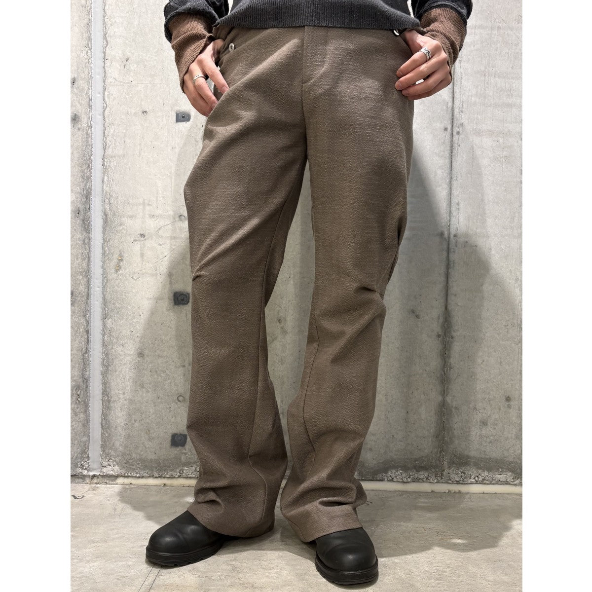 Kiko Kostadinov 25SSAlec K-Dart Trouser変形切替フレアパンツ 古着・中古-2枚目のアイテム画像