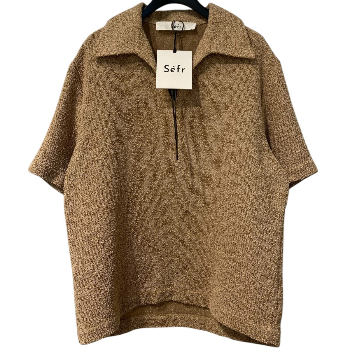 Sefr 24SSMATE SHIRT TATAMI半袖ニット 古着・中古-1枚目のアイテム画像