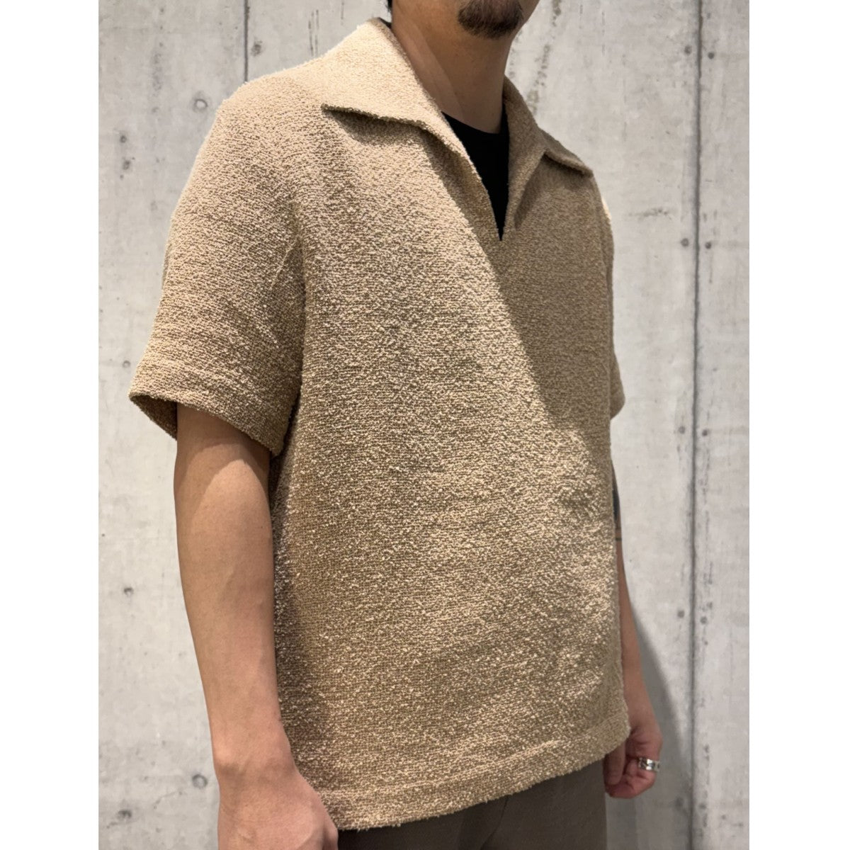 Sefr 24SSMATE SHIRT TATAMI半袖ニット 古着・中古-2枚目のアイテム画像