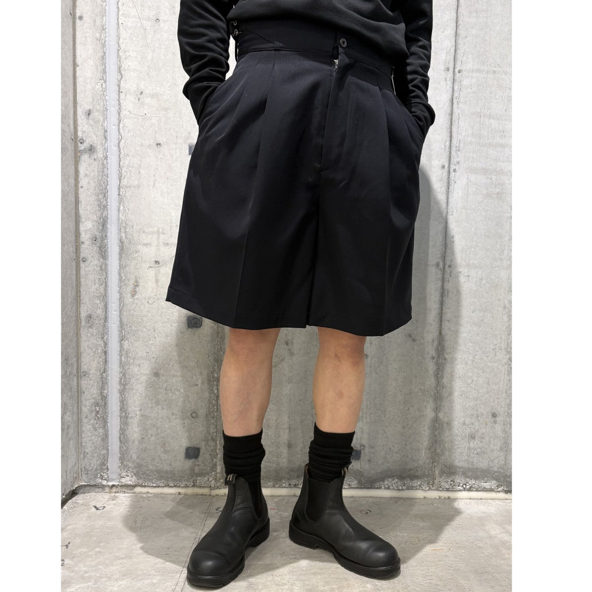 IRENISA(イレニサ) TWO TUCKS WIDE SHORTS 2タックワイドショーツ
