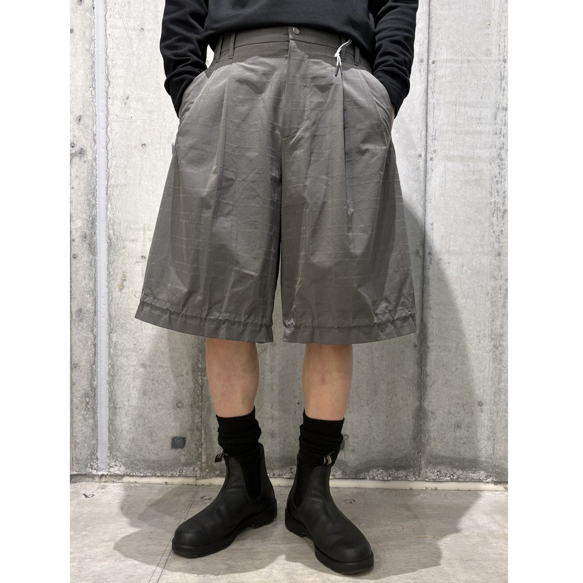 J．L - A．L 25SSMICA SHORT裾ドローコード調整ショーツハーフパンツ 古着・中古-3枚目のアイテム画像