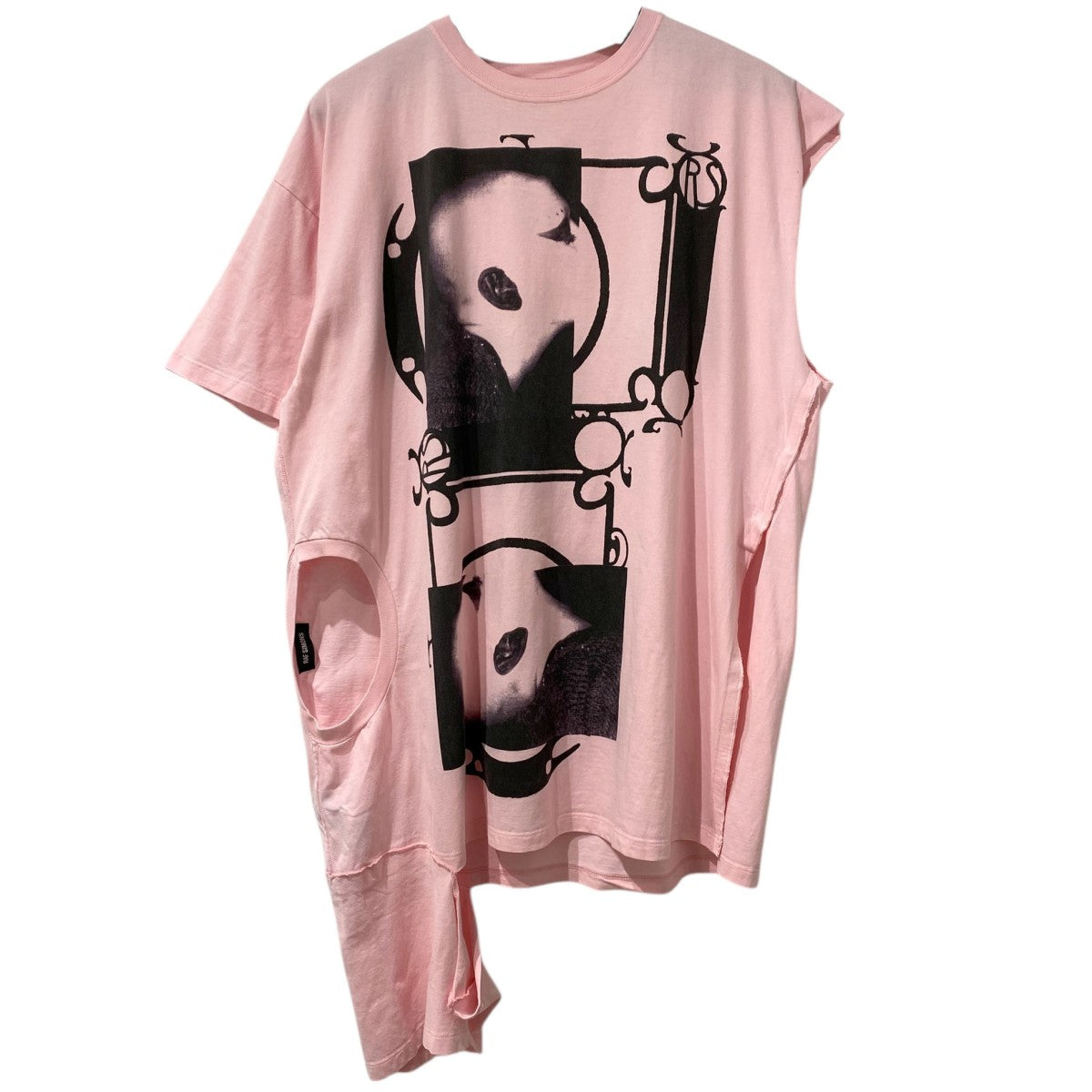 RAF SIMONS 19SSDouble Collar T-shirtドッキングTシャツ 古着・中古-1枚目のアイテム画像
