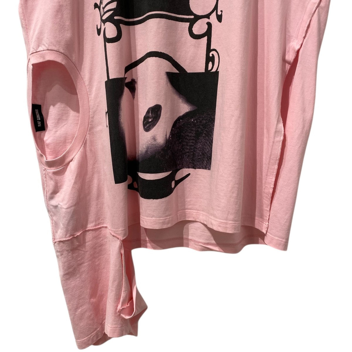 RAF SIMONS 19SSDouble Collar T-shirtドッキングTシャツ 古着・中古-4枚目のアイテム画像