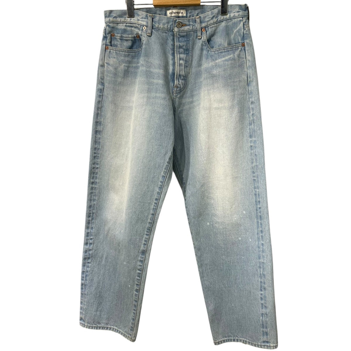 パンツ echeveria sun fade 5p denim pants OVY echeveria(エケベリア) sun fade 5p denim pants USED加工ワイドデニム