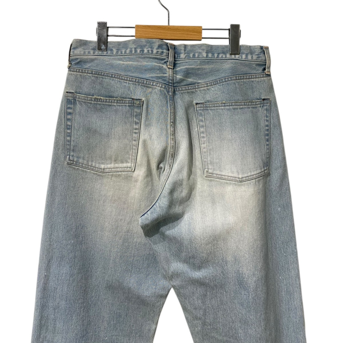 echeveria(エケベリア) sun fade 5p denim pants USED加工ワイドデニム