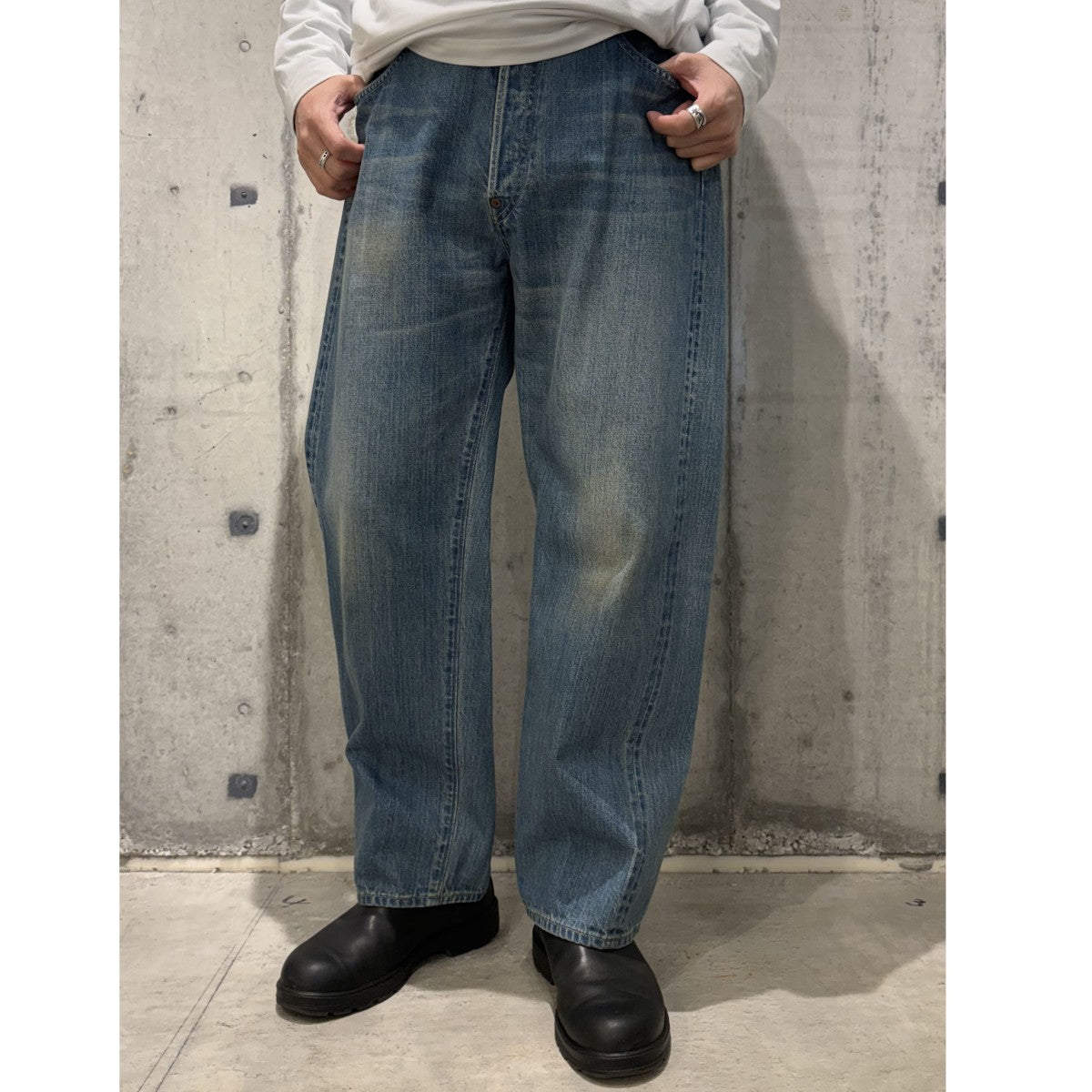 No．2 Washed Denim Pants Vintageウォッシュドヴィンテージ加工デニムパンツ