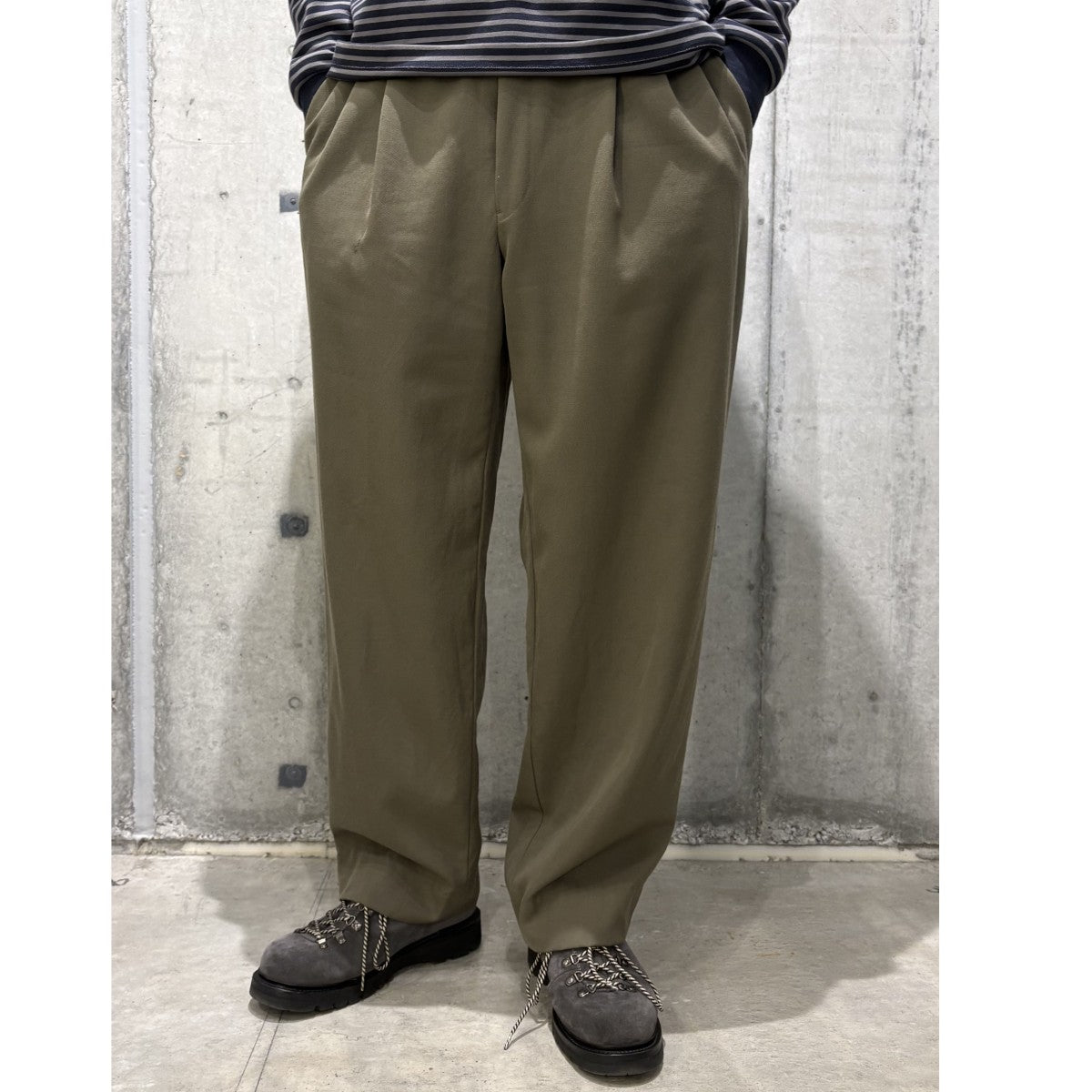 MONSIEUR by GIVENCHY 90'sVintage 3 Tuck Trousersヴィンテージ3タックワイドパンツスラックス 古着・中古-2枚目のアイテム画像