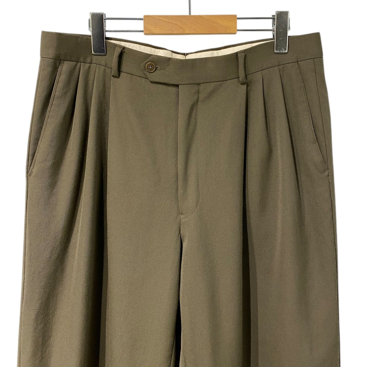 MONSIEUR by GIVENCHY 90'sVintage 3 Tuck Trousersヴィンテージ3タックワイドパンツスラックス 古着・中古-4枚目のアイテム画像