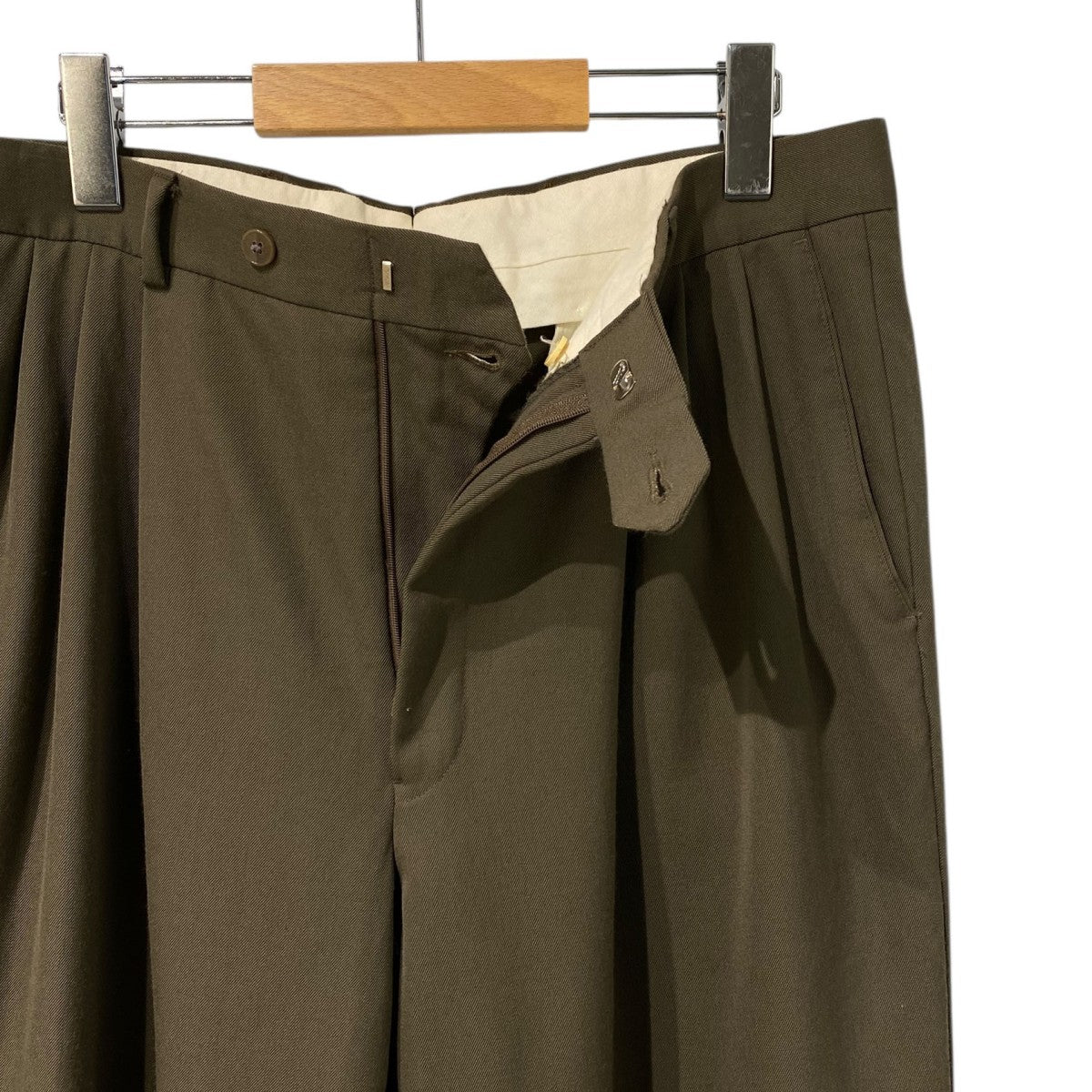 MONSIEUR by GIVENCHY 90'sVintage 3 Tuck Trousersヴィンテージ3タックワイドパンツスラックス 古着・中古-6枚目のアイテム画像