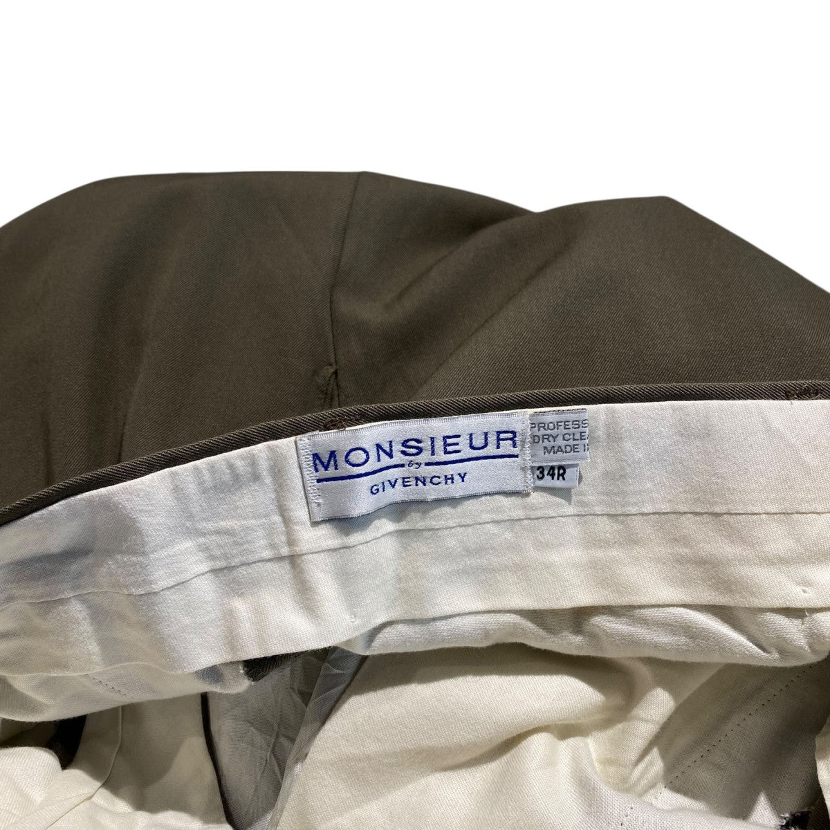 MONSIEUR by GIVENCHY 90'sVintage 3 Tuck Trousersヴィンテージ3タックワイドパンツスラックス 古着・中古-8枚目のアイテム画像