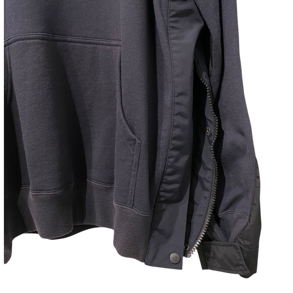 sacai×THE NORTH FACE 17AWHOODIEサイドファスナードッキングロゴパーカーフーディ 古着・中古-6枚目のアイテム画像