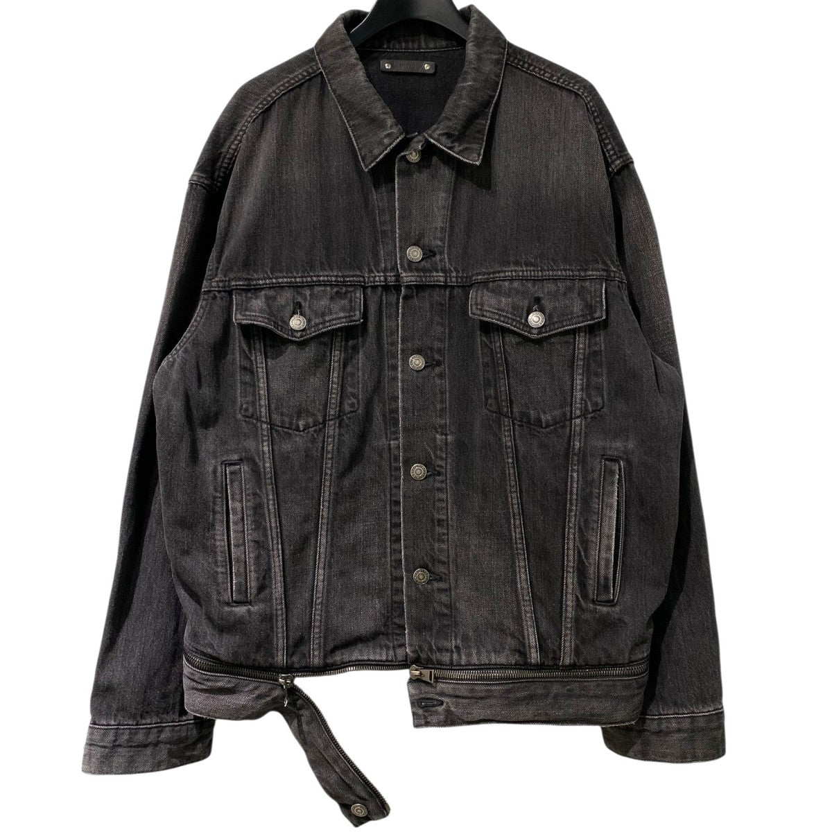 MINEDENIM 19SSZip Hem LF-GJKT USD U Vintageヴィンテージダメージ加工ZIPデニムジャケット 古着・中古-1枚目のアイテム画像