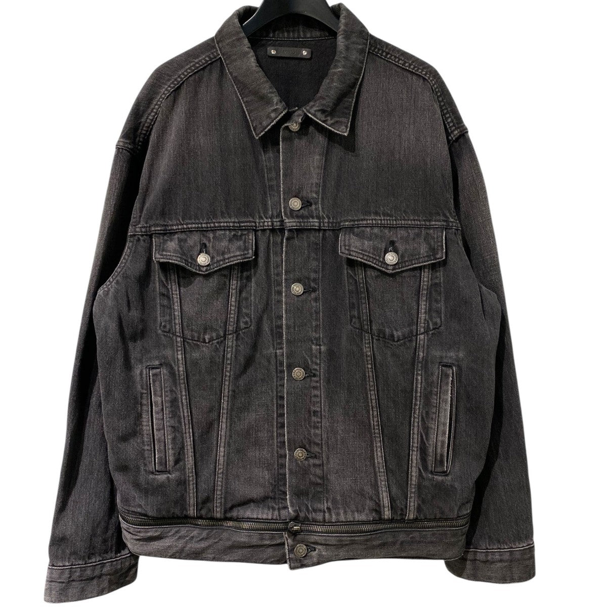 MINEDENIM 19SSZip Hem LF-GJKT USD U Vintageヴィンテージダメージ加工ZIPデニムジャケット 古着・中古-3枚目のアイテム画像
