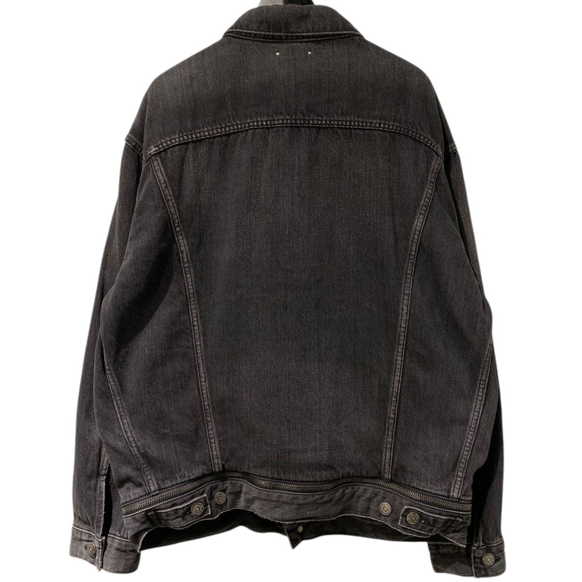MINEDENIM 19SSZip Hem LF-GJKT USD U Vintageヴィンテージダメージ加工ZIPデニムジャケット 古着・中古-4枚目のアイテム画像