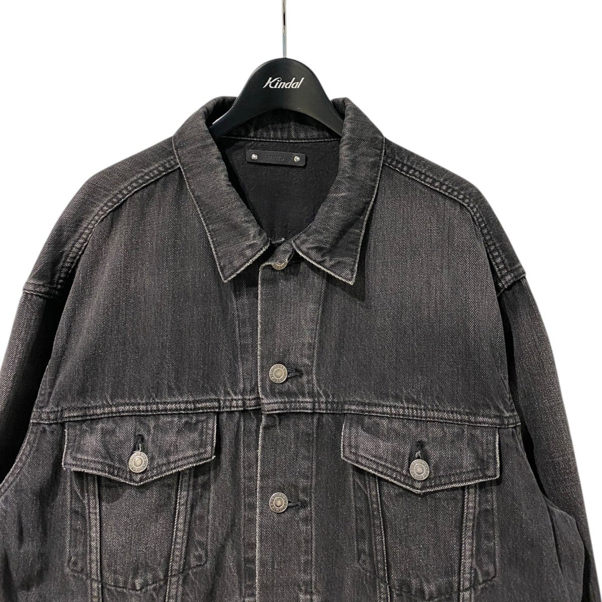 MINEDENIM 19SSZip Hem LF-GJKT USD U Vintageヴィンテージダメージ加工ZIPデニムジャケット 古着・中古-5枚目のアイテム画像