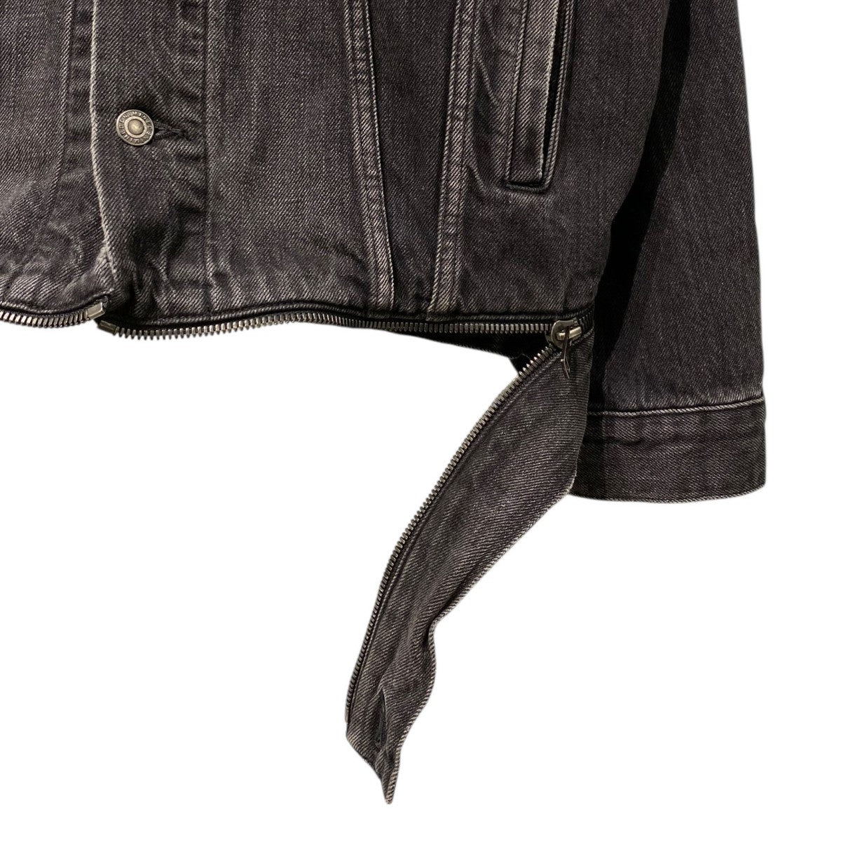 MINEDENIM 19SSZip Hem LF-GJKT USD U Vintageヴィンテージダメージ加工ZIPデニムジャケット 古着・中古-7枚目のアイテム画像