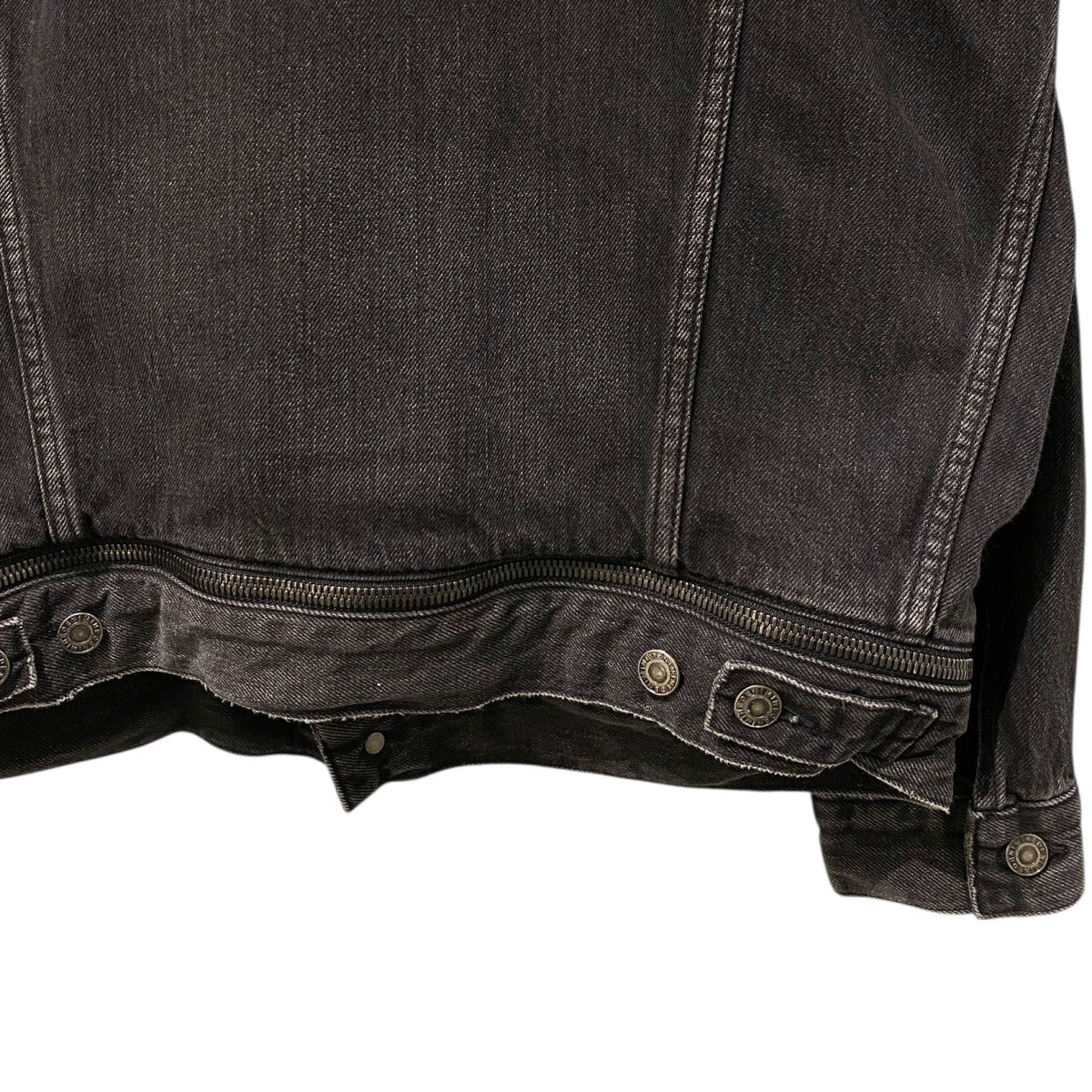 MINEDENIM 19SSZip Hem LF-GJKT USD U Vintageヴィンテージダメージ加工ZIPデニムジャケット 古着・中古-9枚目のアイテム画像