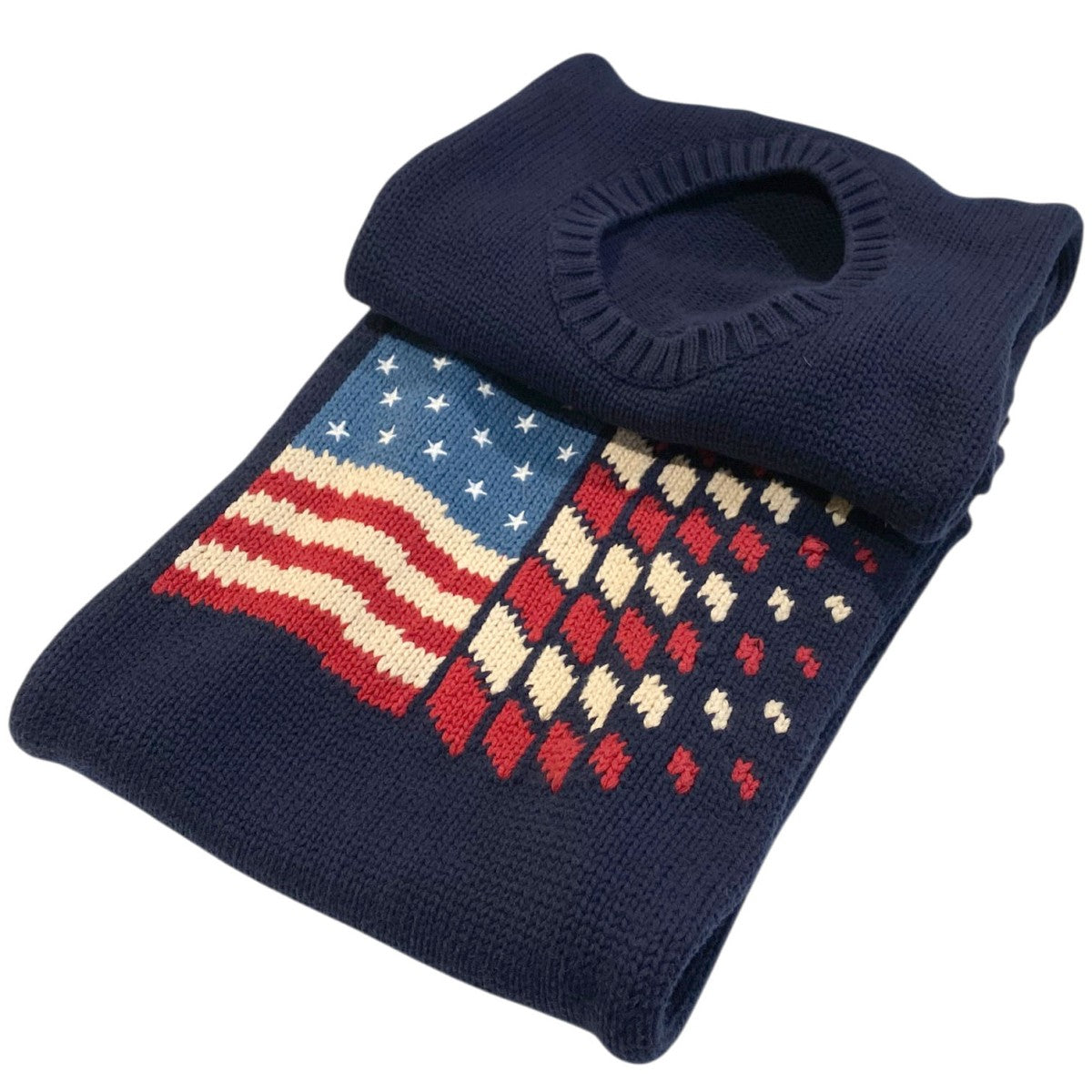 DAIRIKU 18AWAmerica Knit Muffler 星条旗マフラー 古着・中古-1枚目のアイテム画像