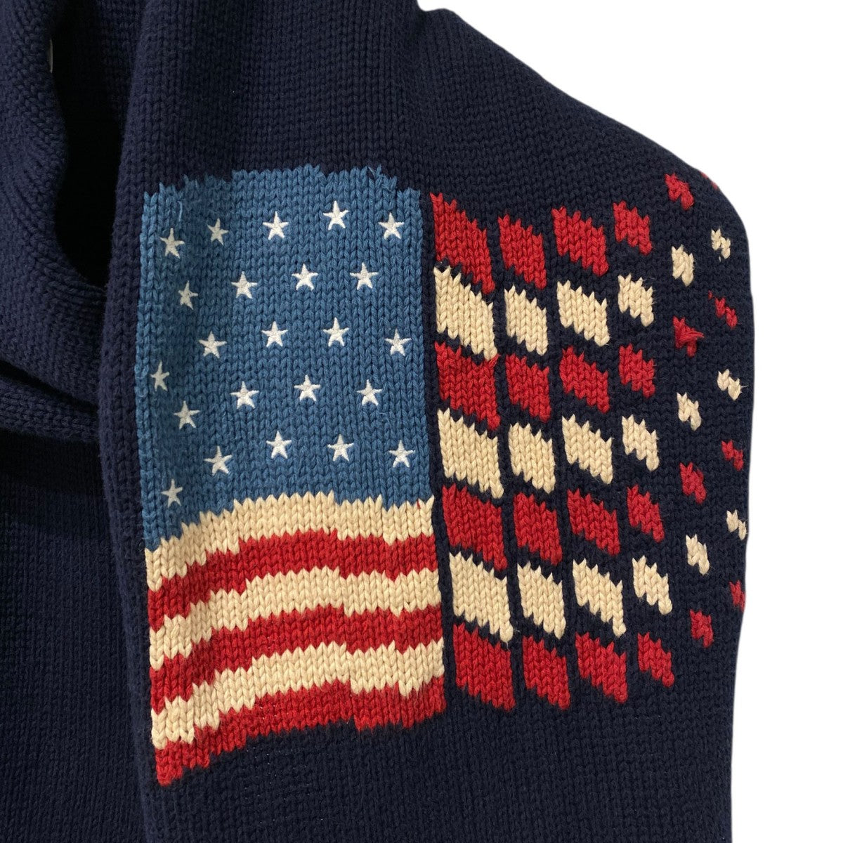 DAIRIKU 18AWAmerica Knit Muffler 星条旗マフラー 古着・中古-3枚目のアイテム画像