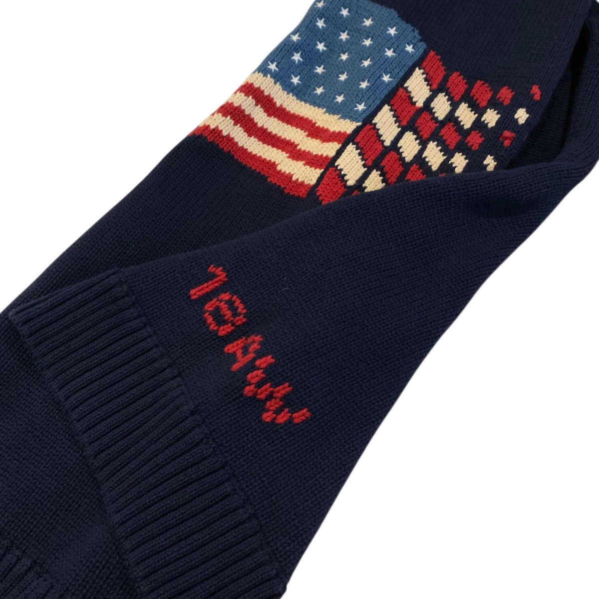 DAIRIKU 18AWAmerica Knit Muffler 星条旗マフラー 古着・中古-5枚目のアイテム画像