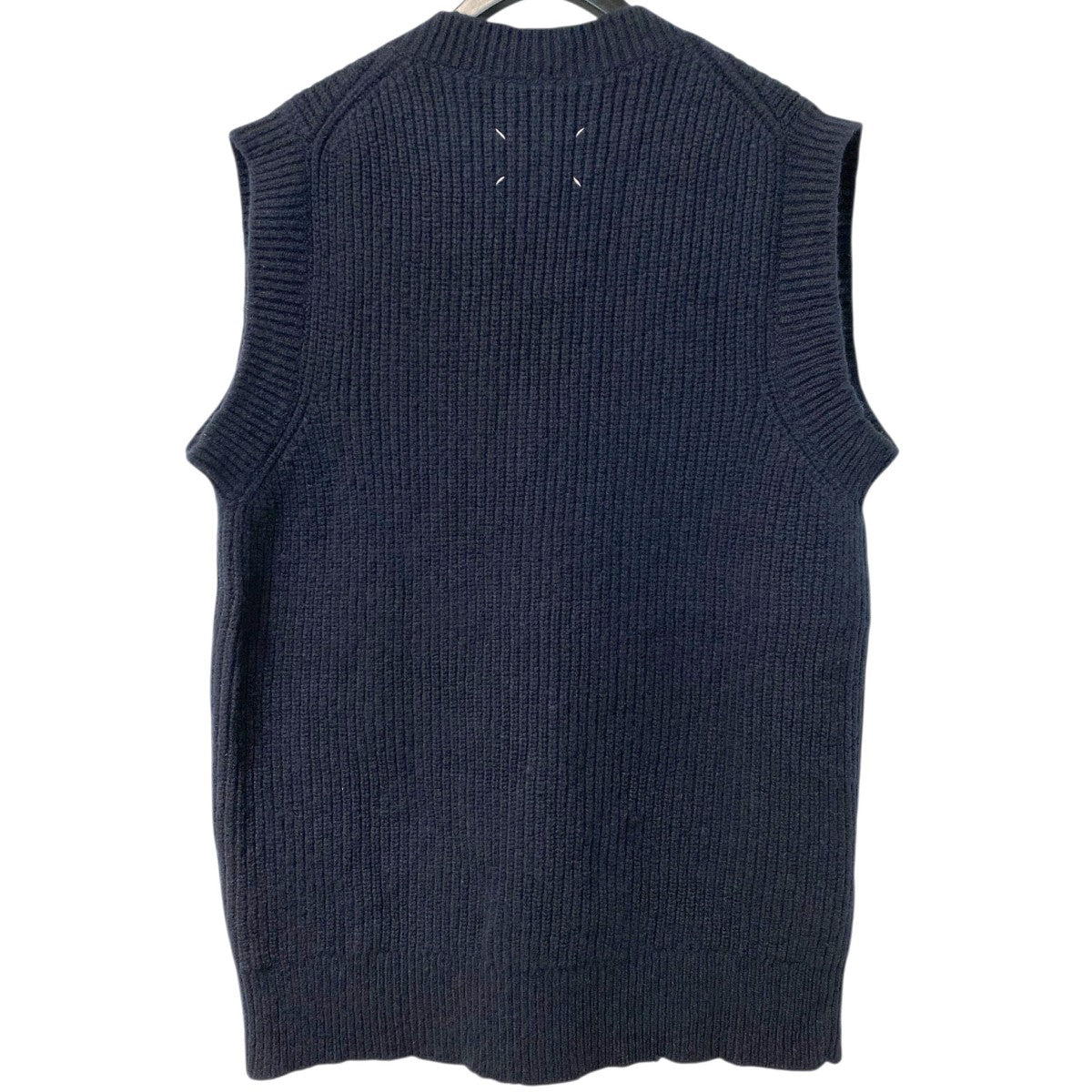 Maison Margiela1 10 23SSKNIT VESTカシミヤウールオーバーサイズニットベスト 古着・中古-4枚目のアイテム画像