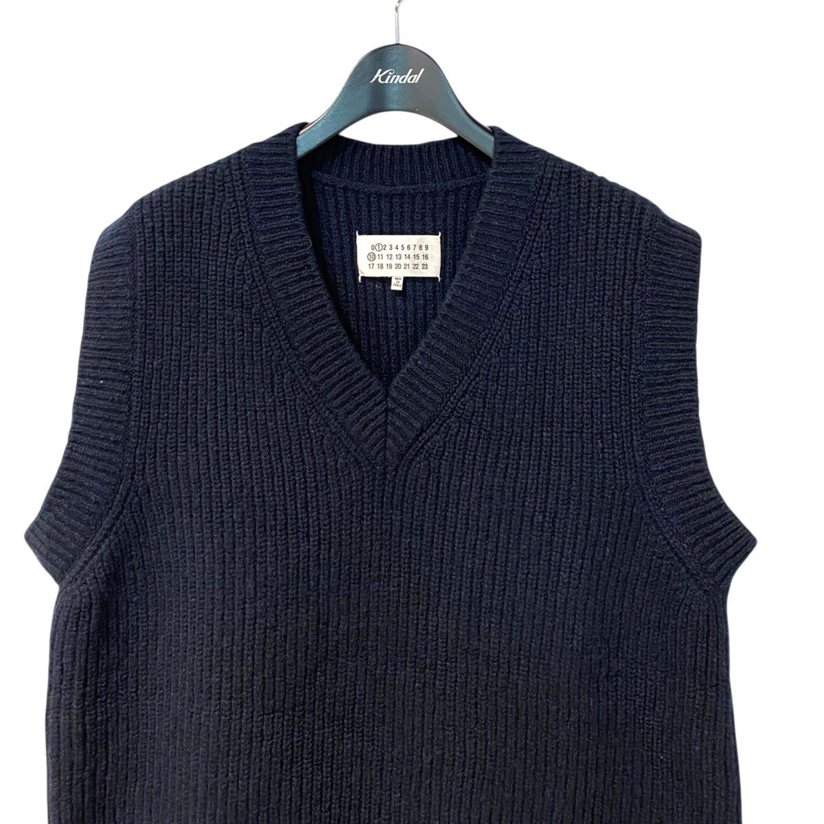 Maison Margiela1 10 23SSKNIT VESTカシミヤウールオーバーサイズニットベスト 古着・中古-5枚目のアイテム画像