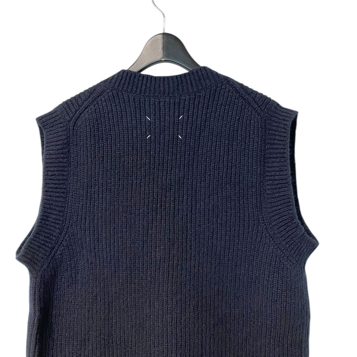 Maison Margiela1 10 23SSKNIT VESTカシミヤウールオーバーサイズニットベスト 古着・中古-6枚目のアイテム画像