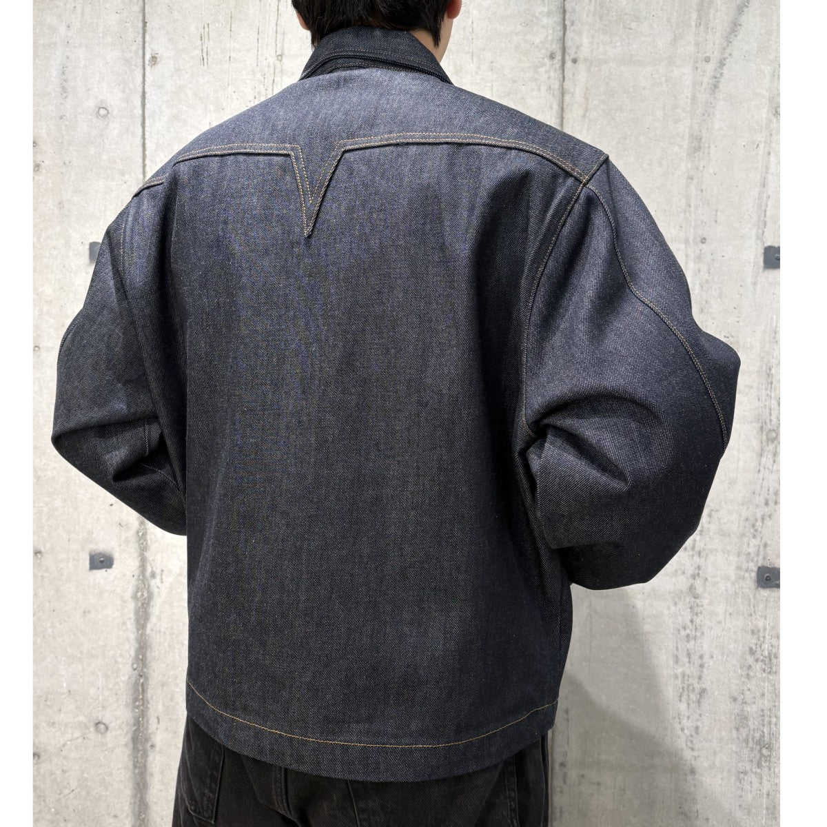 25AWMechanic Denim Jacket／ZIP UPデニムZIPオーバーサイズジャケット