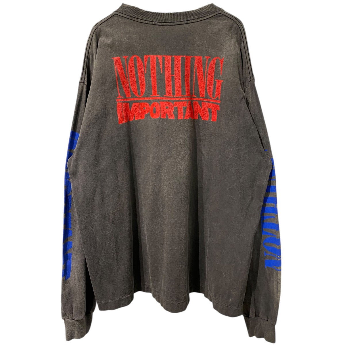 SAINT MICHAEL×Kosuke Kawamura 24AWKK LS TEE／NOTHING IMP Vintageヴィンテージー加工ロングスリーブロンT 古着・中古-3枚目のアイテム画像