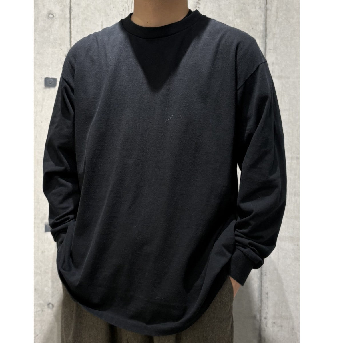 COMOLI(コモリ) 23AW空紡天竺 長袖Tシャツロングスリーブカットソー